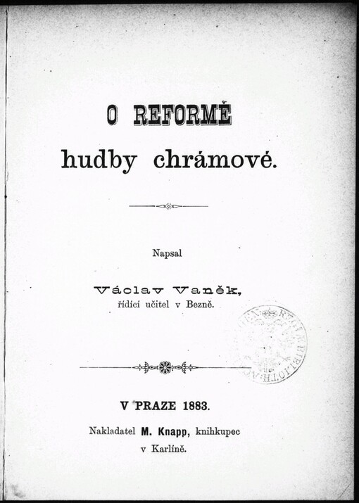 O reformě hudby chrámové