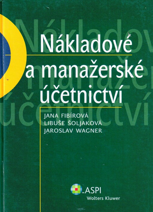 Nákladové a manažerské účetnictví