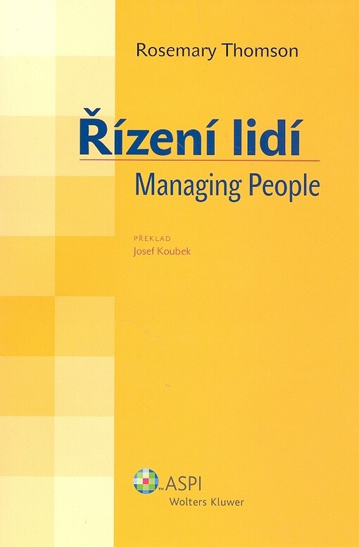 Řízení lidí = Managing people