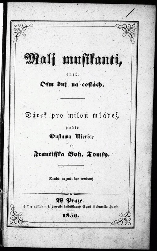 Malj musikanti, aneb, Osm dnj na cestách: dárek pro milou mládež