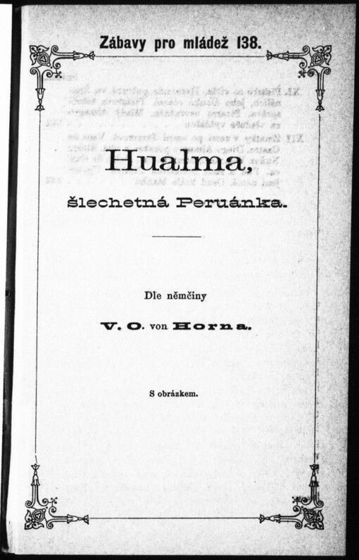 Hualma, šlechetná Peruánka