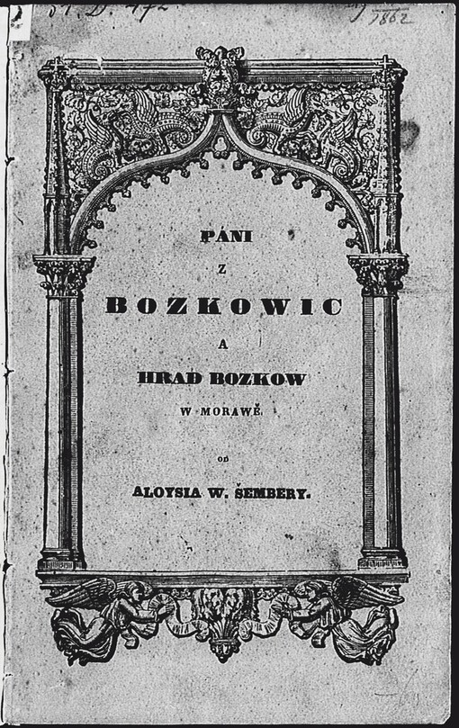 Historie Pánů z Bozkowic a hradu Bozkowa w Morawě: s popsánjm panstwj a města