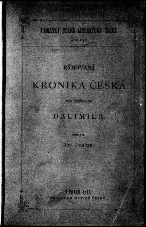 Rýmovaná Kronika česká tak řečeného Dalimila