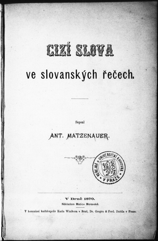 Cizí slova ve slovanských řečech