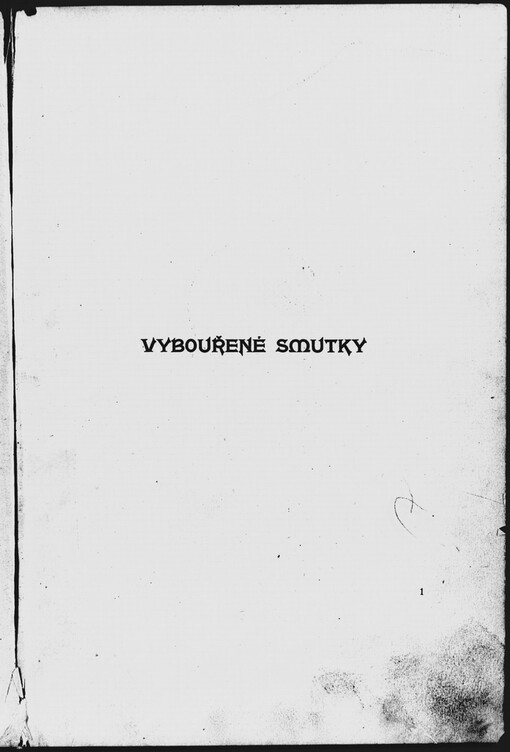 Vybouřené smutky :: básně /