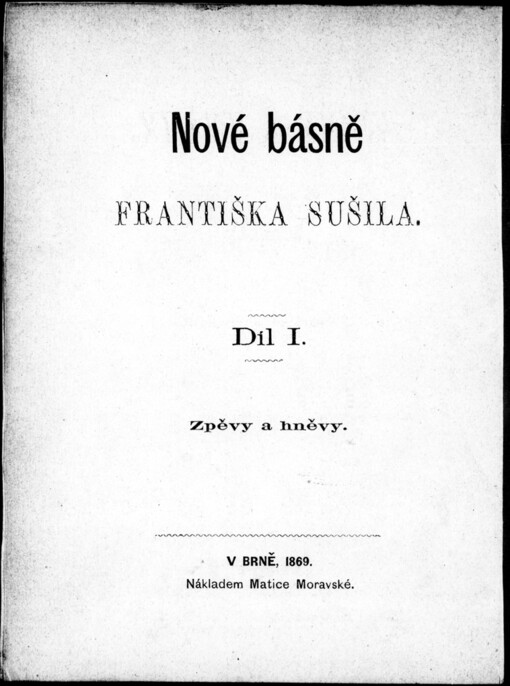 Zpěvy a hněvy: sonetty