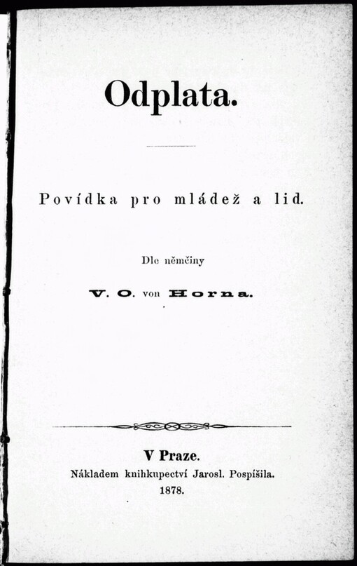 Odplata: povídka pro mládež a lid