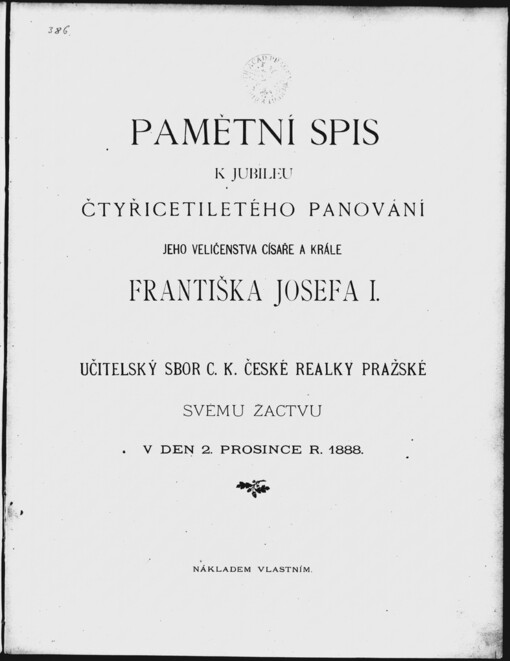 Pamětní spis k jubileu čtyřicetiletého panování Jeho Veličenstva císaře a krále Františka Josefa I.