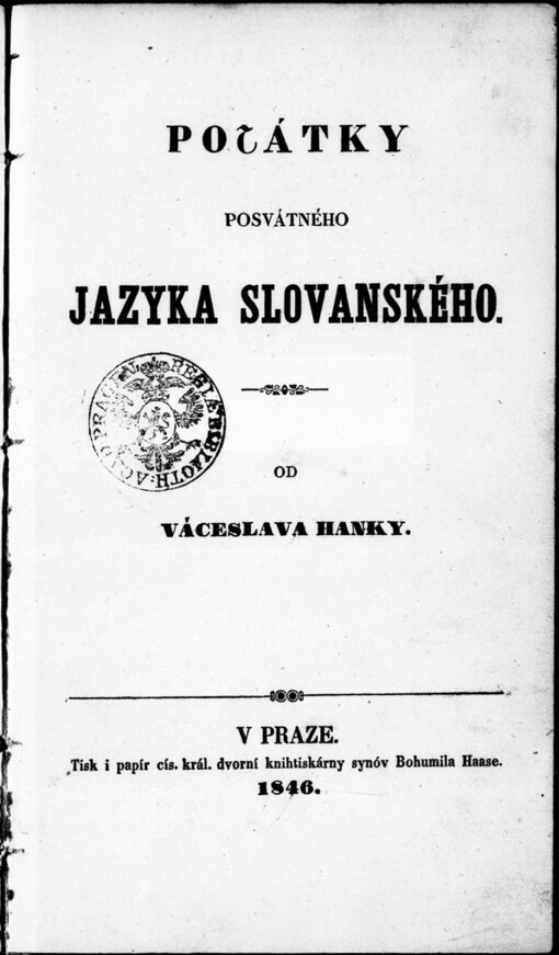 Počátky posvátného jazyka slovanského