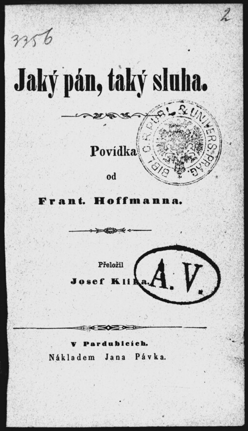 Jaký pán, taký sluha /