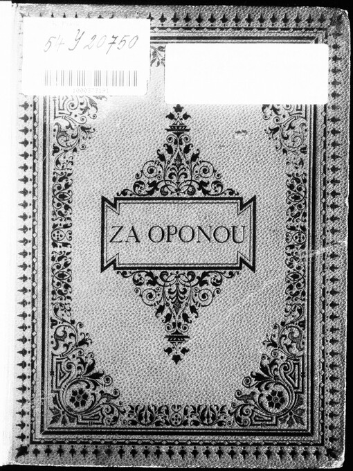 Za oponou: povídka /