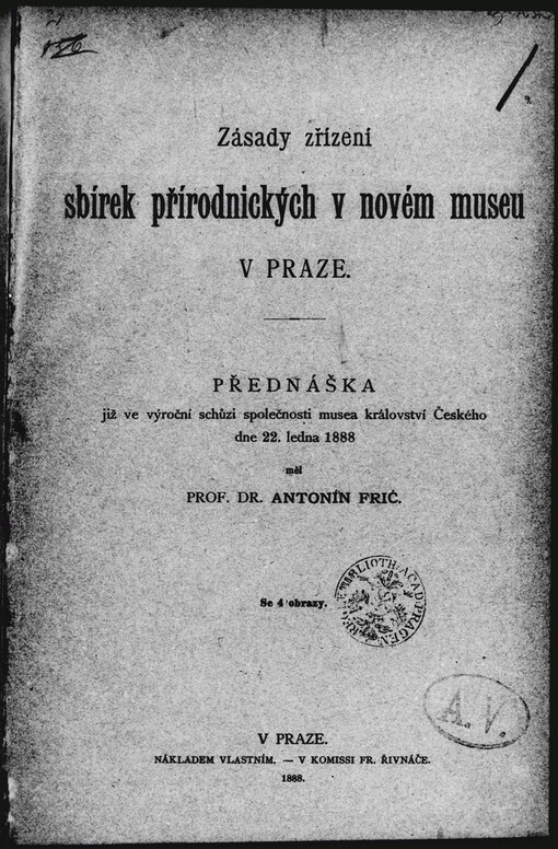 Zásady zřízení sbírek přírodnických v novém museu v Praze