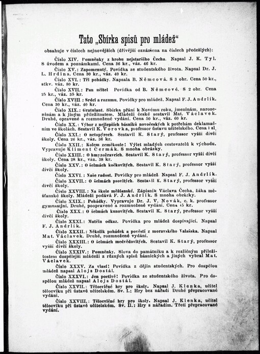 Zkazky z našich vod a lesův: národní pověsti