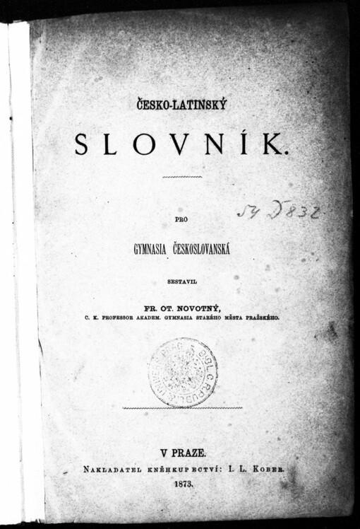Česko-latinský slovník