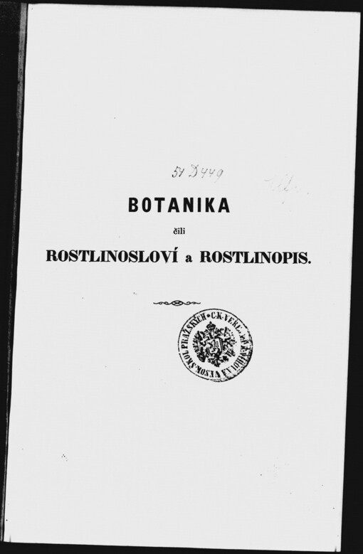 Botanika, čili, Rostlinosloví a rostlinopis