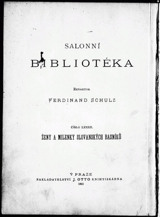 Ženy a milenky slovanských básníků: literární črty od Františka Kvapila