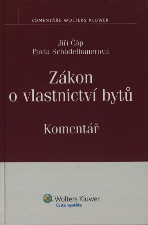 Zákon o vlastnictví bytů: komentář