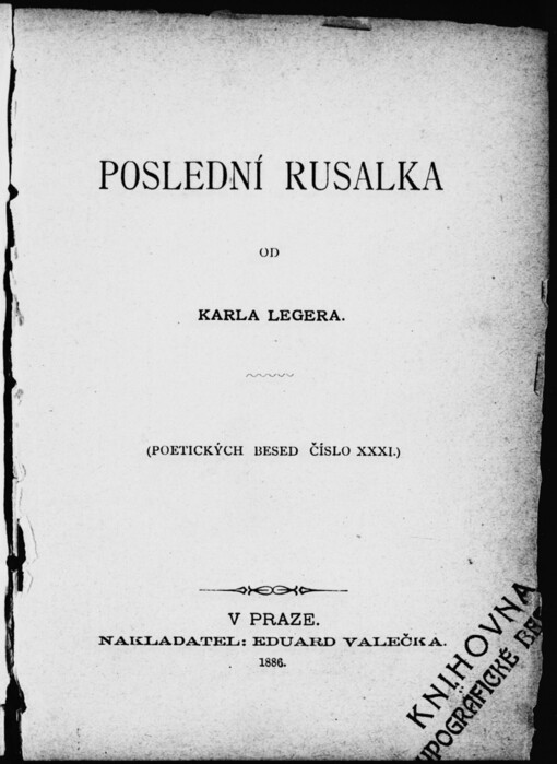 Poslední rusalka