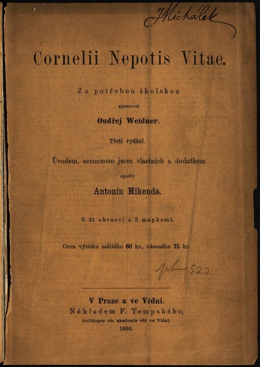 Cornelii Nepotis Vitae