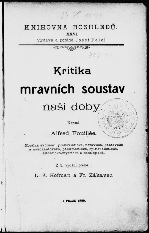 Kritika mravních soustav naší doby