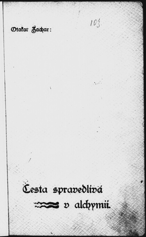 Mistra Antonia z Florencie Cesta spravedlivá v alchymii: L.1457