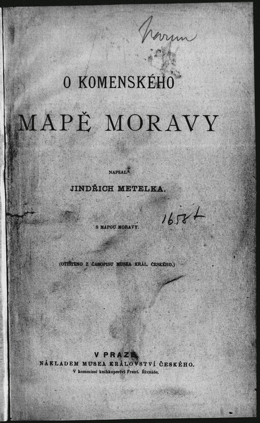 O Komenského mapě Moravy
