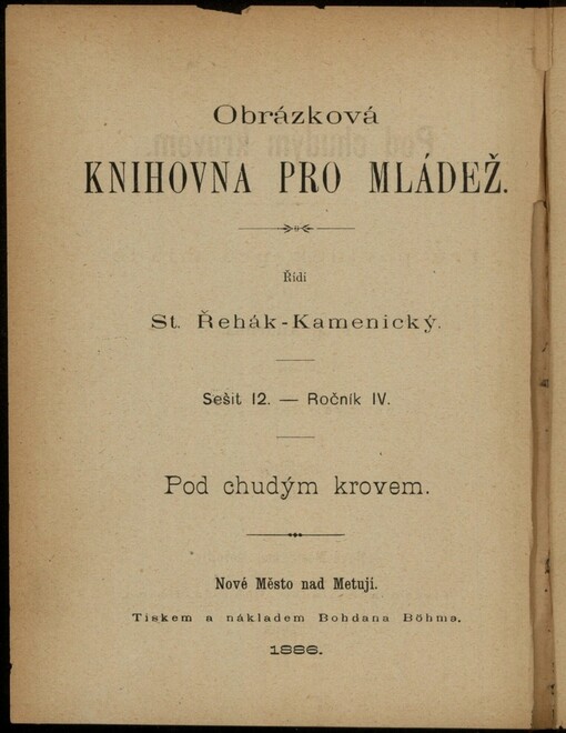 Pod chudým krovem: tré povídek pro mládež