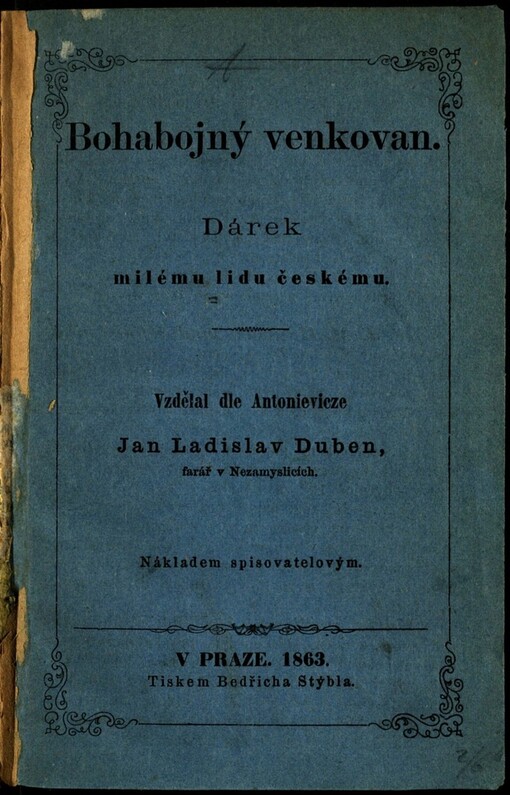 Bohabojný venkovan: dárek milému lidu českému