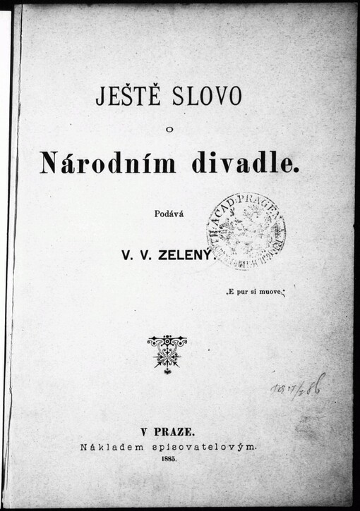 Ještě slovo o Národním divadle