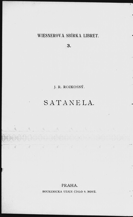 Satanela: báseň k opeře