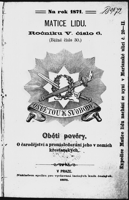Oběti pověry: o čarodějství a pronásledování jeho v zemích křesťanských : příspěvek k dějinám lidského bludu