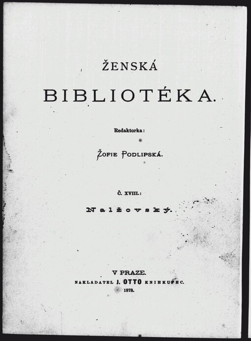 Nalžovský: román Žofie Podlipské