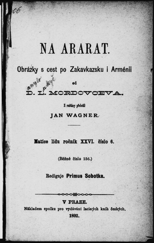 Na Ararat: obrázky s cest po Zakavkazsku i Arménii