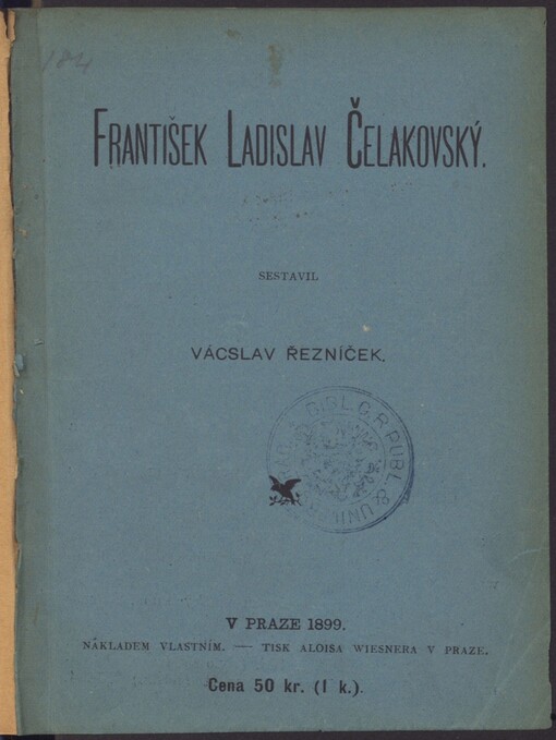 František Ladislav Čelakovský: sestavil Vácslav Řezníček