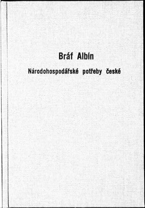 Národohospodářské potřeby české