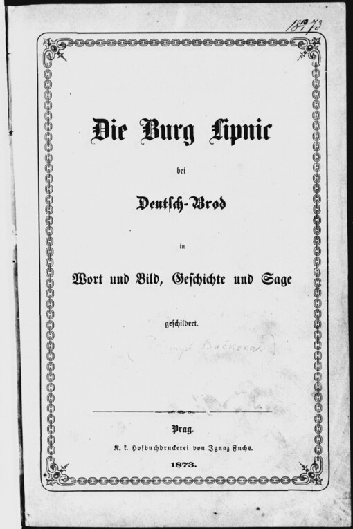 Die Burg Lipnic bei Deutsch-Brod