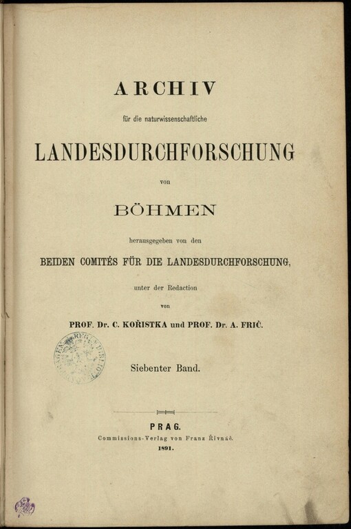 Die Flechten der Umgebung von Deutschbrod: nebst einem Verzeichnis der überhaupt in Böhmen entdeckten Arten