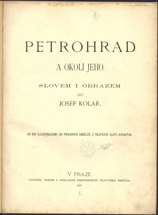 Petrohrad a okolí jeho