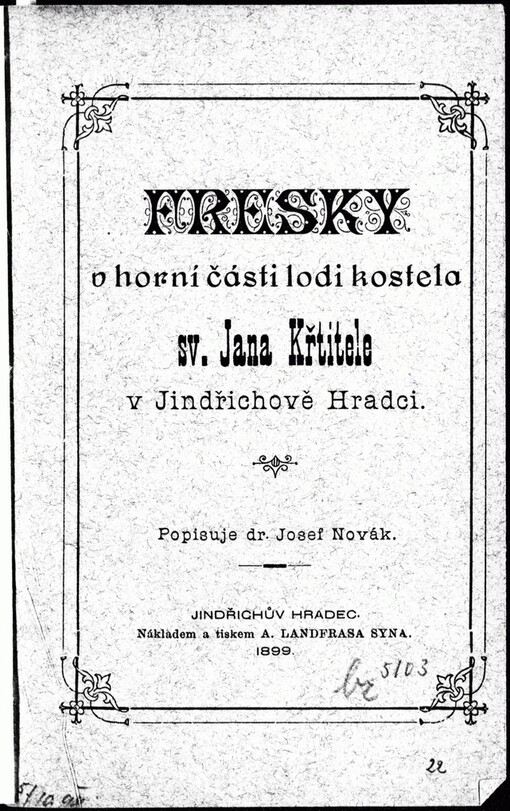 Fresky v horní části lodi kostela sv. Jana Křtitele v Jindřichově Hradci