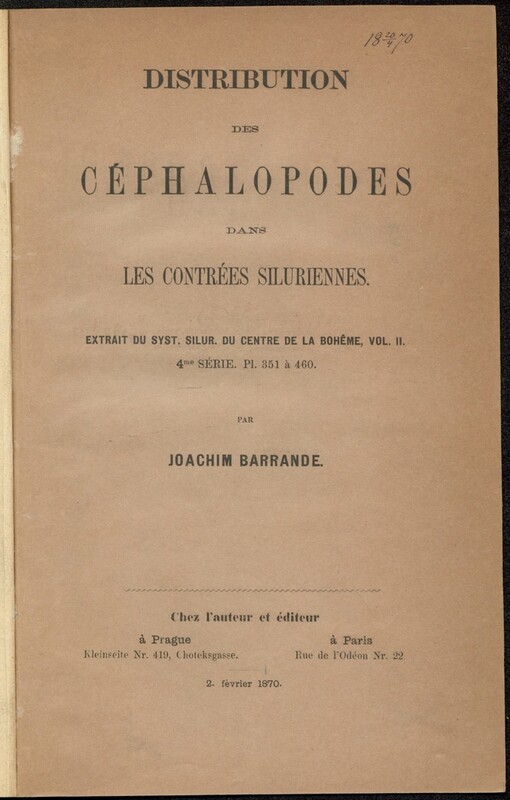 Distribution des céphalopodes dans les contrées siluriennes
