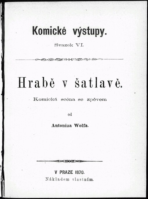 Hrabě v šatlavě: komická scéna se zpěvem