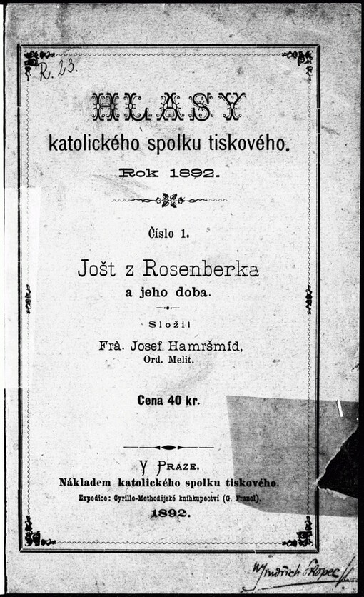 Jošt z Rosenberka a jeho doba