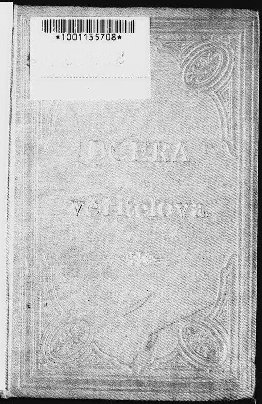 Dcera věřitelova: novella
