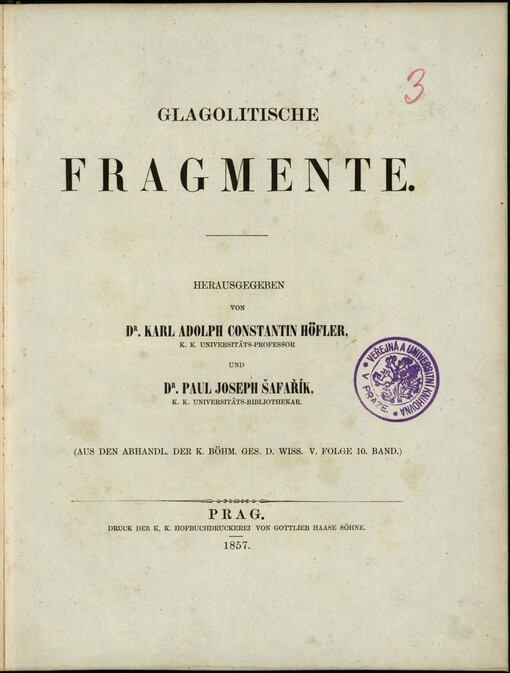 Glagolitische Fragmente