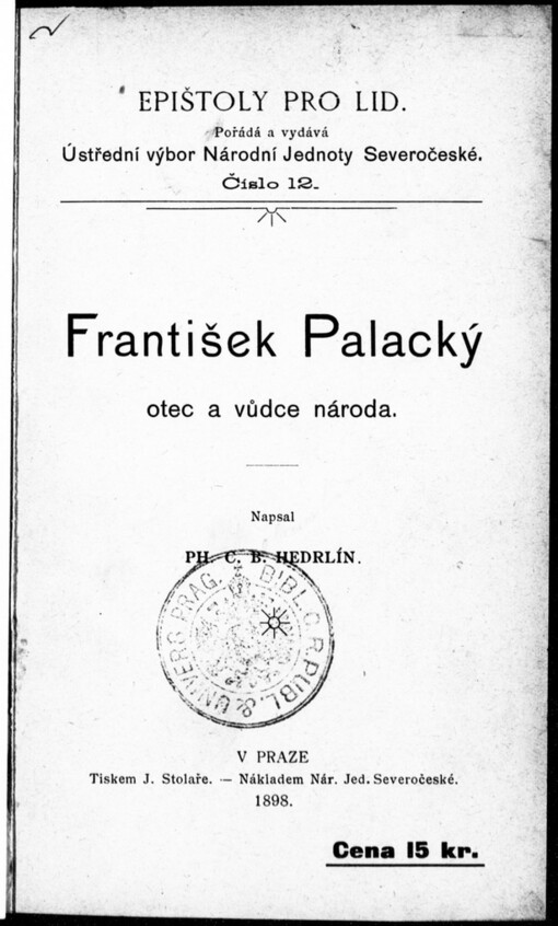 František Palacký otec a vůdce národa