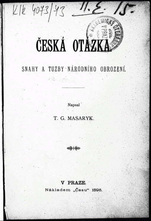 Česká otázka: snahy a tužby národního obrození