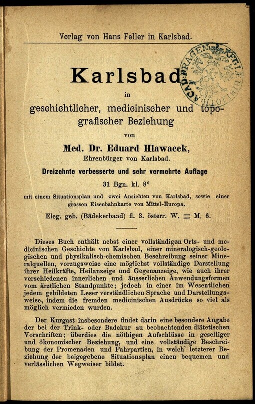 Führer durch das Böhmische Erzgebirge, das Mittelgebirge und die angrenzenden Gebiete