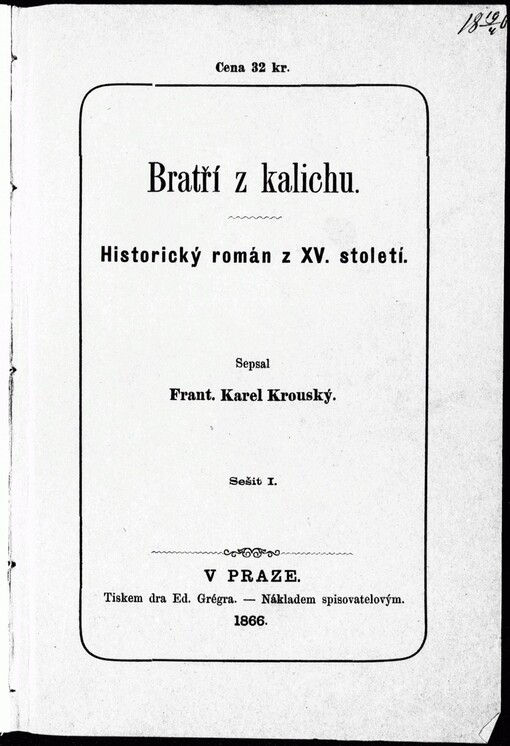 Bratři z kalichu: historický román z XV. století