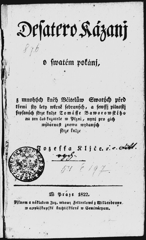 Desatero Kázanj o swatém pokánj