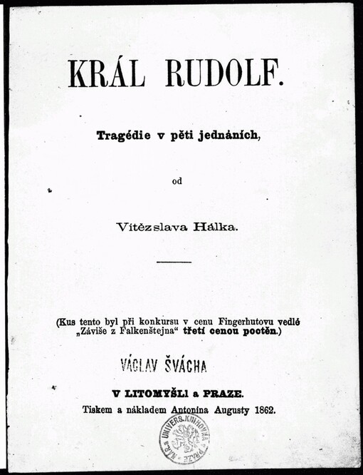 Král Rudolf: Tragédie v pěti jednáních